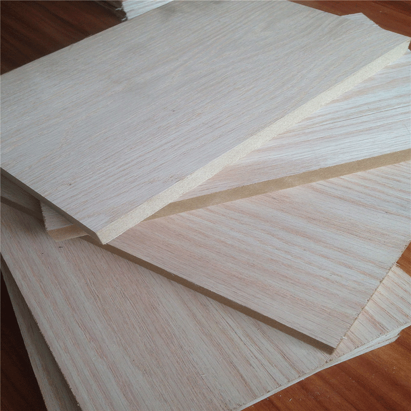 red oak veneer faced MDF